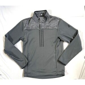 Adidas Grey And Black 3/4 Zip Up Pullover Size Small